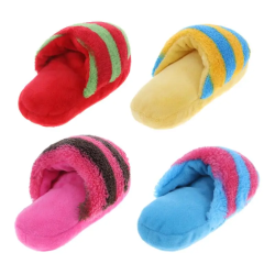 Pantufla de Peluche Rojo con Sonido