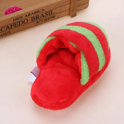 Pantufla de Peluche Rojo con Sonido