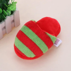 Pantufla de Peluche Rojo con Sonido