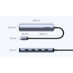 Hub USB-C a USB 3.0 + 1 HDMI 4K - UGREEN