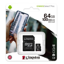 Memoria MicroSD Canvas Select Plus 64GB - Kingston