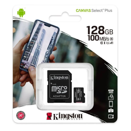 Memoria MicroSD Canvas Select Plus 128GB - Kingston