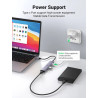 HUB USB 4 en 1 + 1 puerto PD - UGREEN