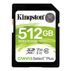 Memoria SD 512Gb Canvas Select Plus - Kingston