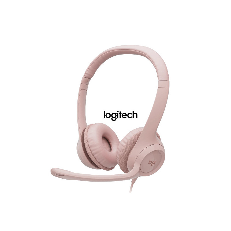 Auriculares con Micrófono USB H390 Rosado - Logitech