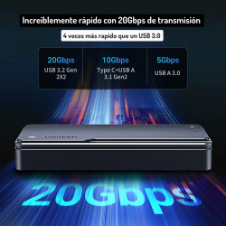 Case SSD NVMe M.2 de USB C 3.2 Gen2x2 - Ugreen