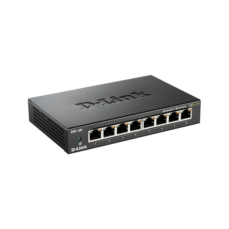 Switch 8 Puertos Gigabit DGS-108 - D-Link