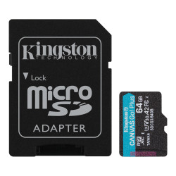 Memoria microSD 64GB Canvas Go! Plus G3- Kingston