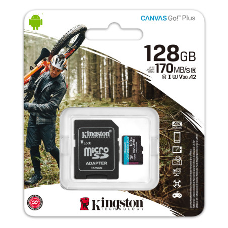 Memoria microSD 128GB Canvas Go! Plus G3 - Kingston
