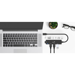 Extensión USB C a USB 3.0 4 puertos - Genius