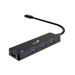 Extensión USB C a USB 3.0 4 puertos - Genius