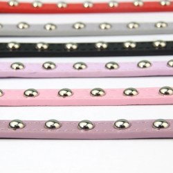 Collar para perro o gato con remaches Negro